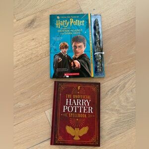 NEW Harry Potter spell and defense books hardback